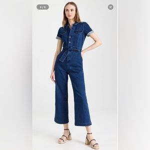PAIGE Anessa Denim Jumpsuit Size 0